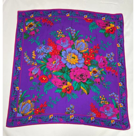 Liz Claiborne Square Silk Scarf - Picture 5 of 9